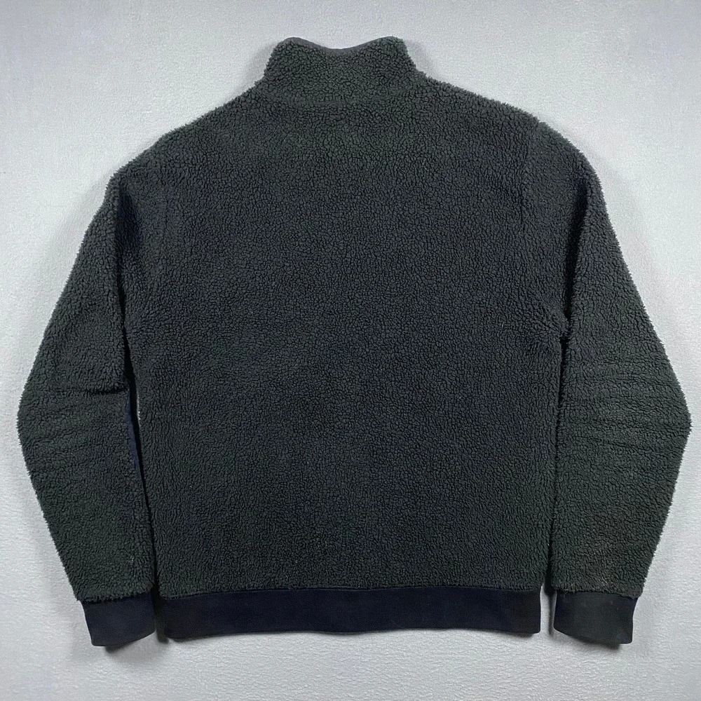 J.‎ Crew Mens Sporting Life Sherpa Fleece Full Zip Jacket Navy Blue B0987 Size M